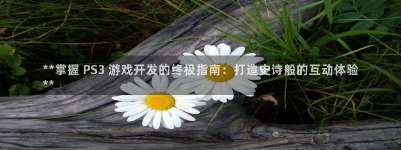 沐鸣2登录地址：**掌握 PS3 游戏开发的终极指南：打造史诗般的互动体验
**